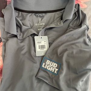 Grey Bud Light Polo